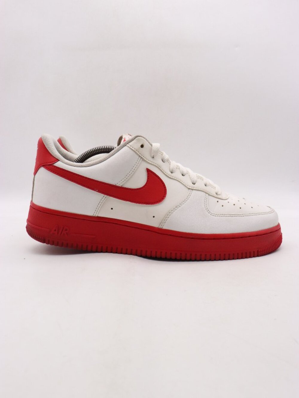Nike Air Force 1 Low White University Red Midsole Men's Size 11.5 Sneakers